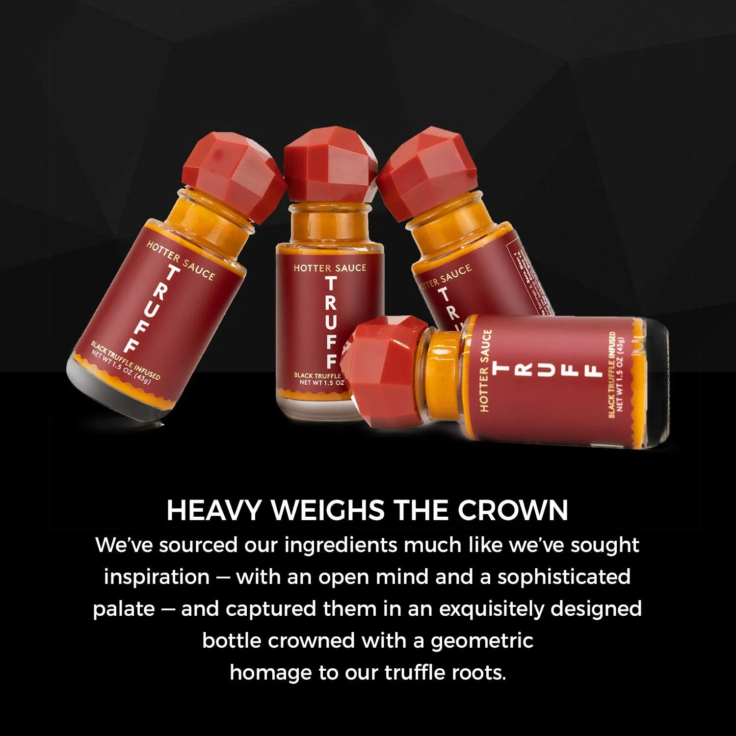 TRUFF Black Truffle Infused Mini Hotter Sauce, 1.5 OZ