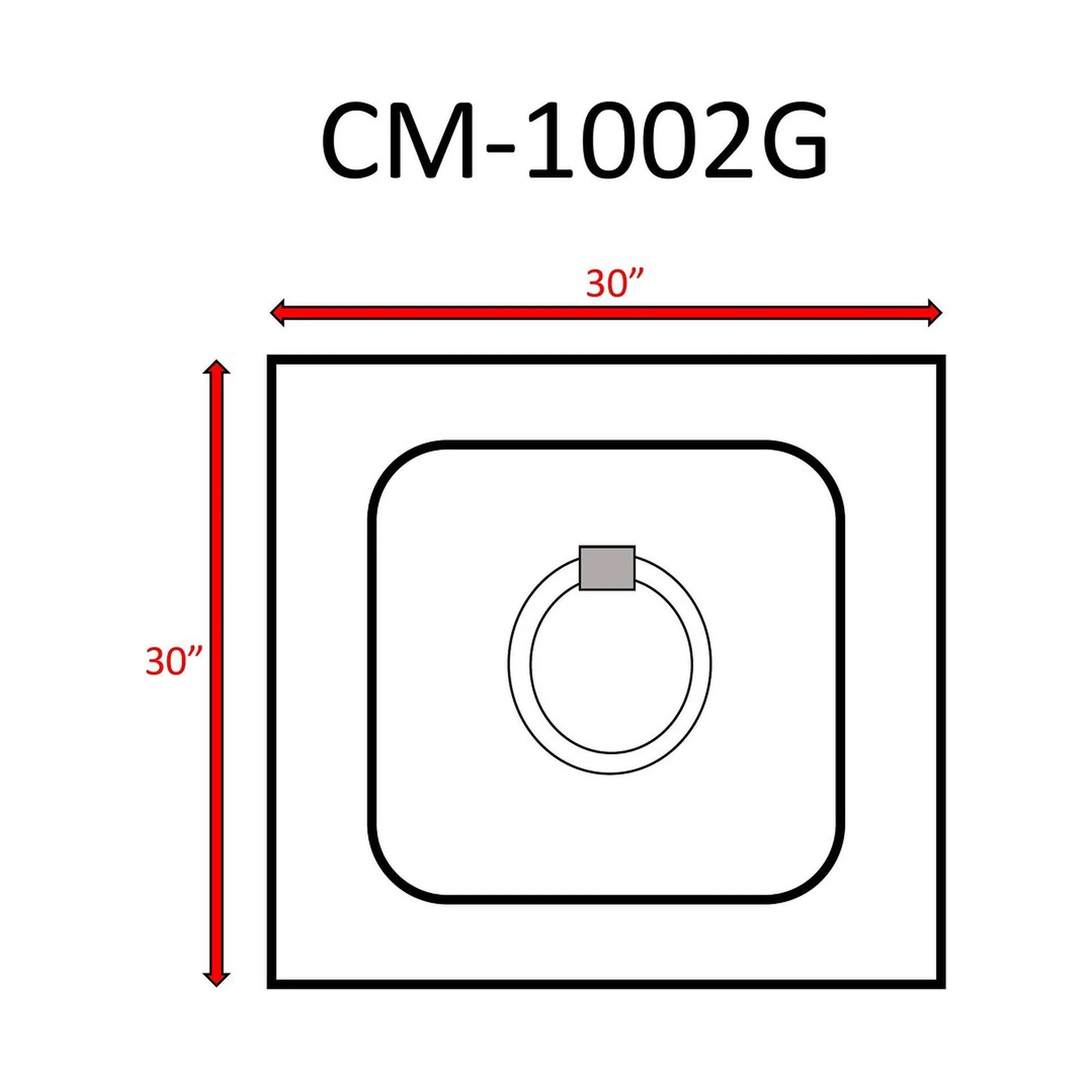 Living Source International Stone Propane/Natural Gas Fire Pit Table - Charcoal