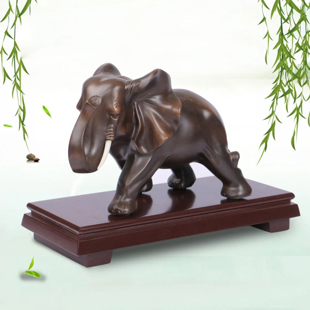 Rectangular Pedestal Stand Rectangular Planter Base Wooden Flowerpot Base Wood Carving Stand