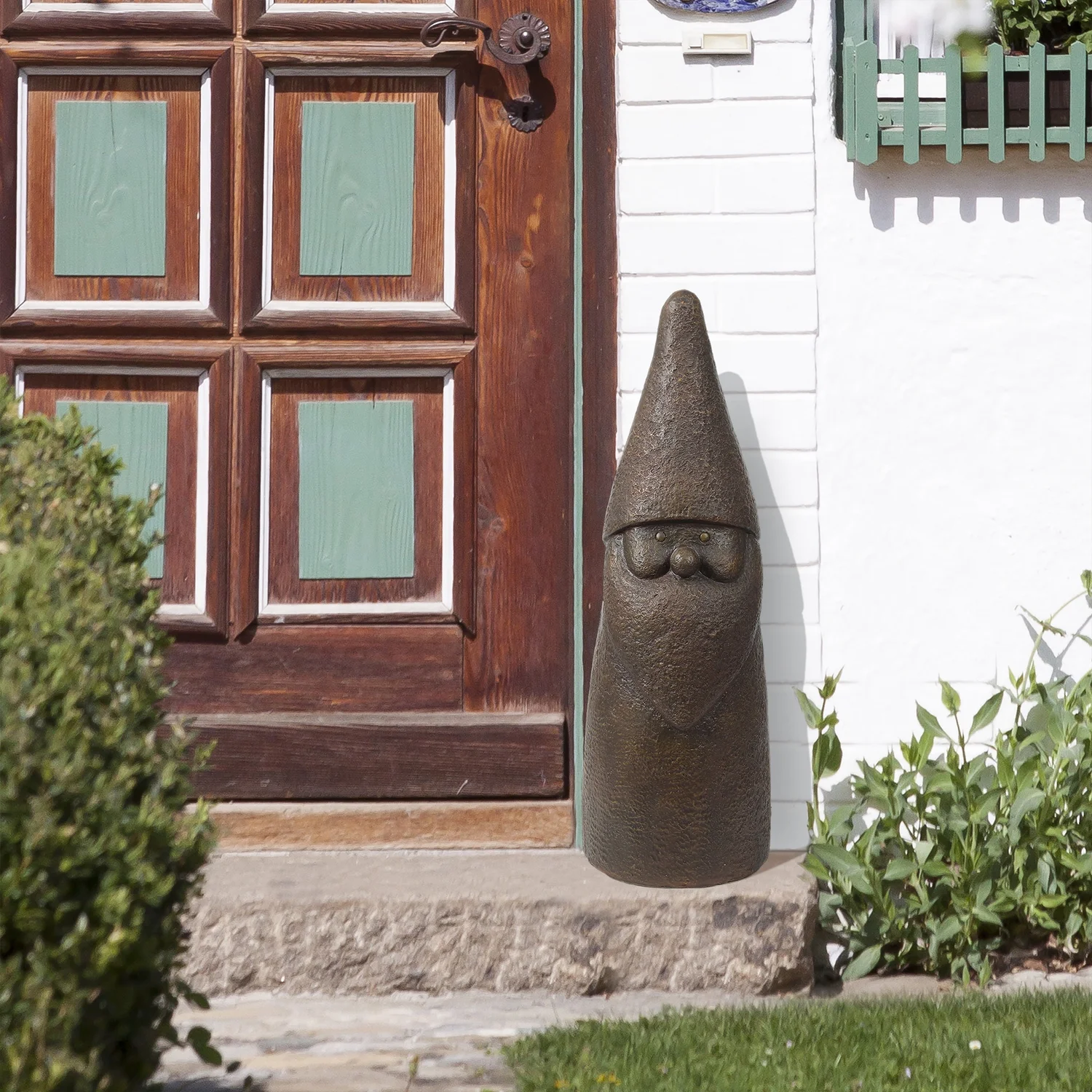 HomeStock Naturally Nice Brown Mgo Elf Gnome Garden Statue