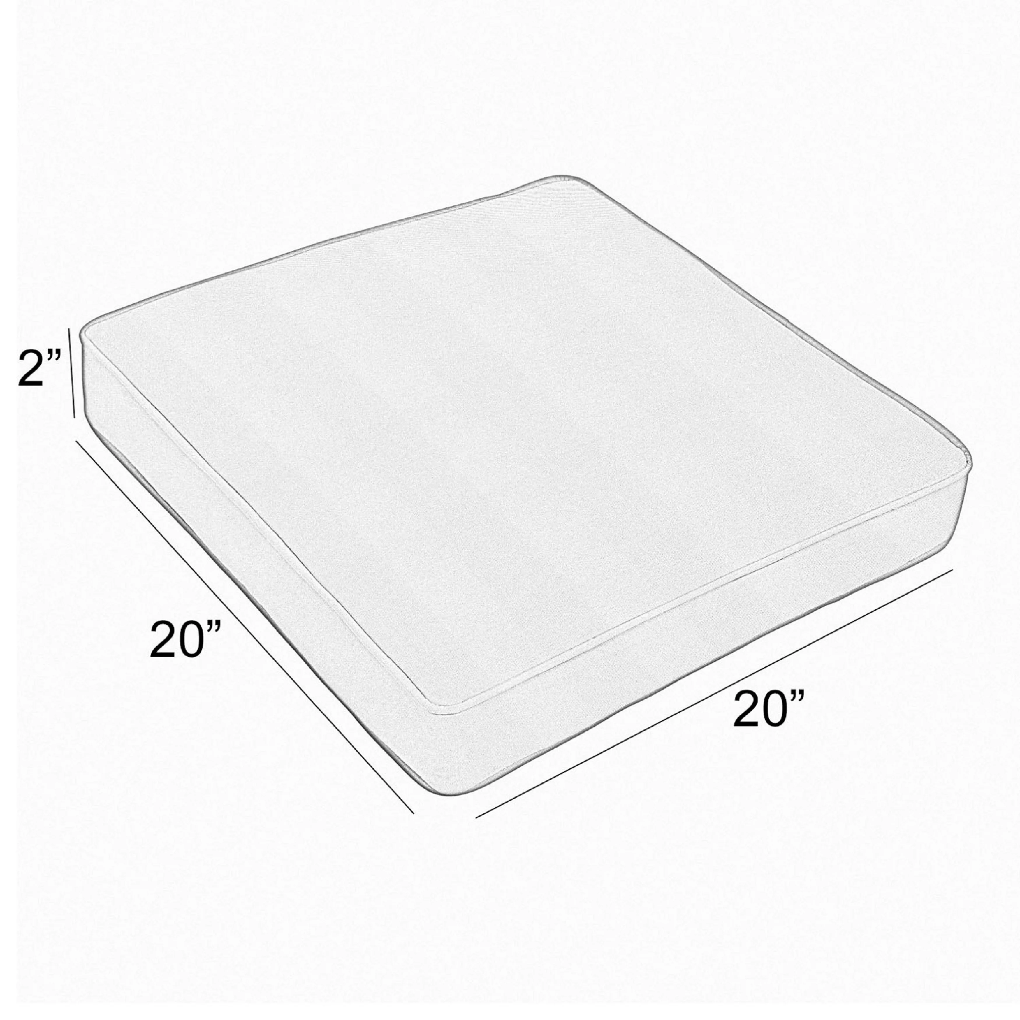 Humble and Haute Kokomo Teak Dining Chair Cushion with Sunbrella Fabric Black