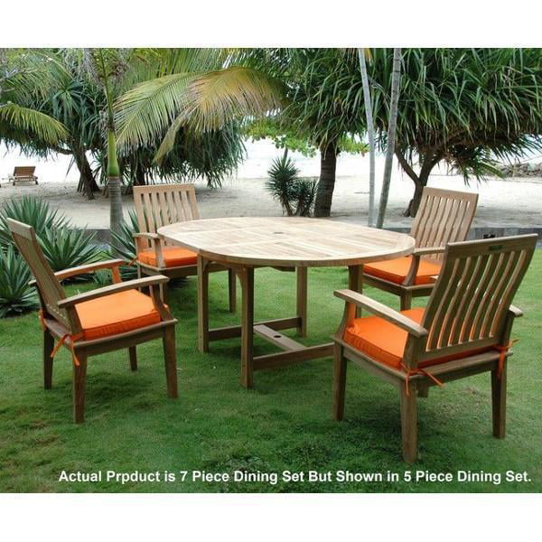 Anderson Teak Bahama Brianna 7-Pieces Extension Dining Set