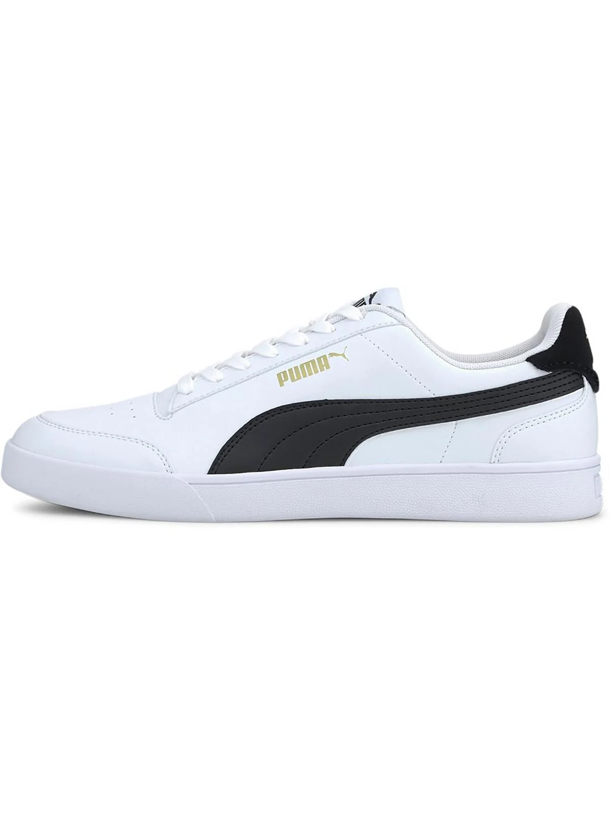 Puma Mens Shuffle Faux Leather Lifestyle Casual And Fashion Sneakers