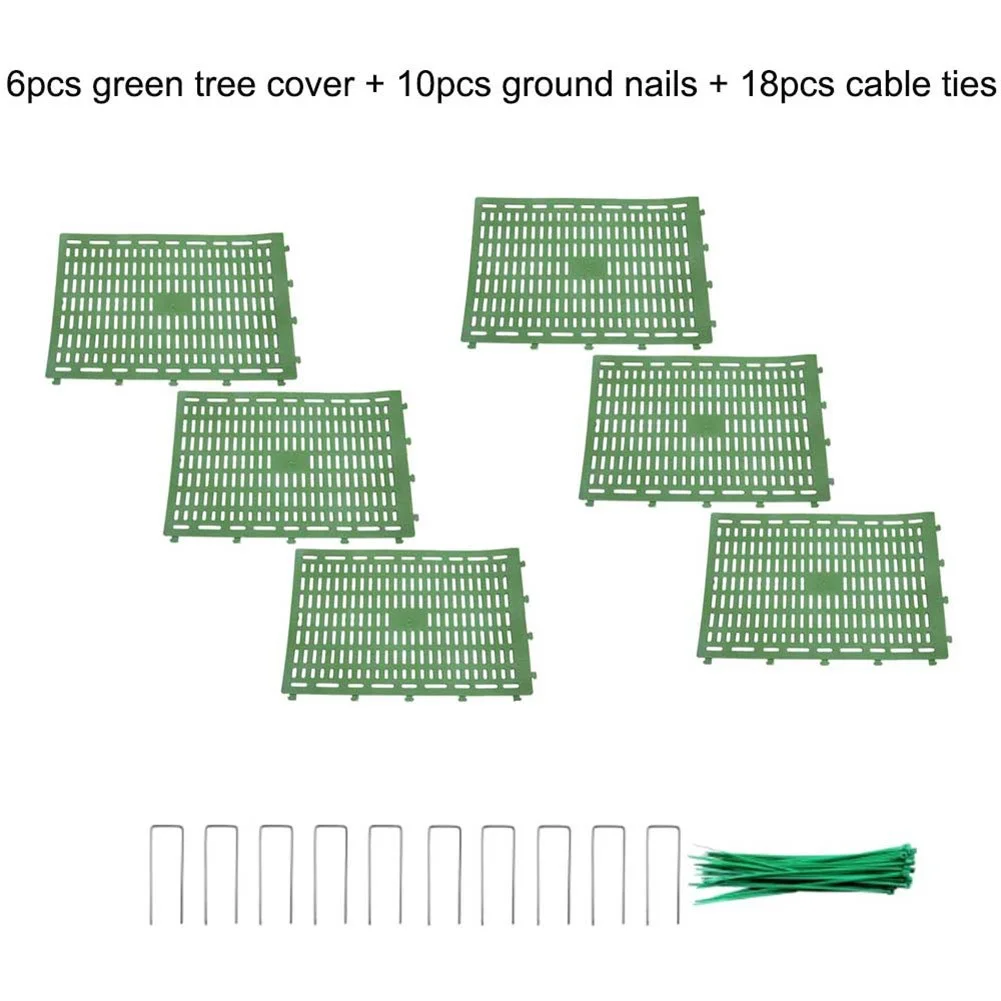 6 Pcs Plant and Trunk Protectors Plastic Bark Protectors Tree Trunk Weather-proof