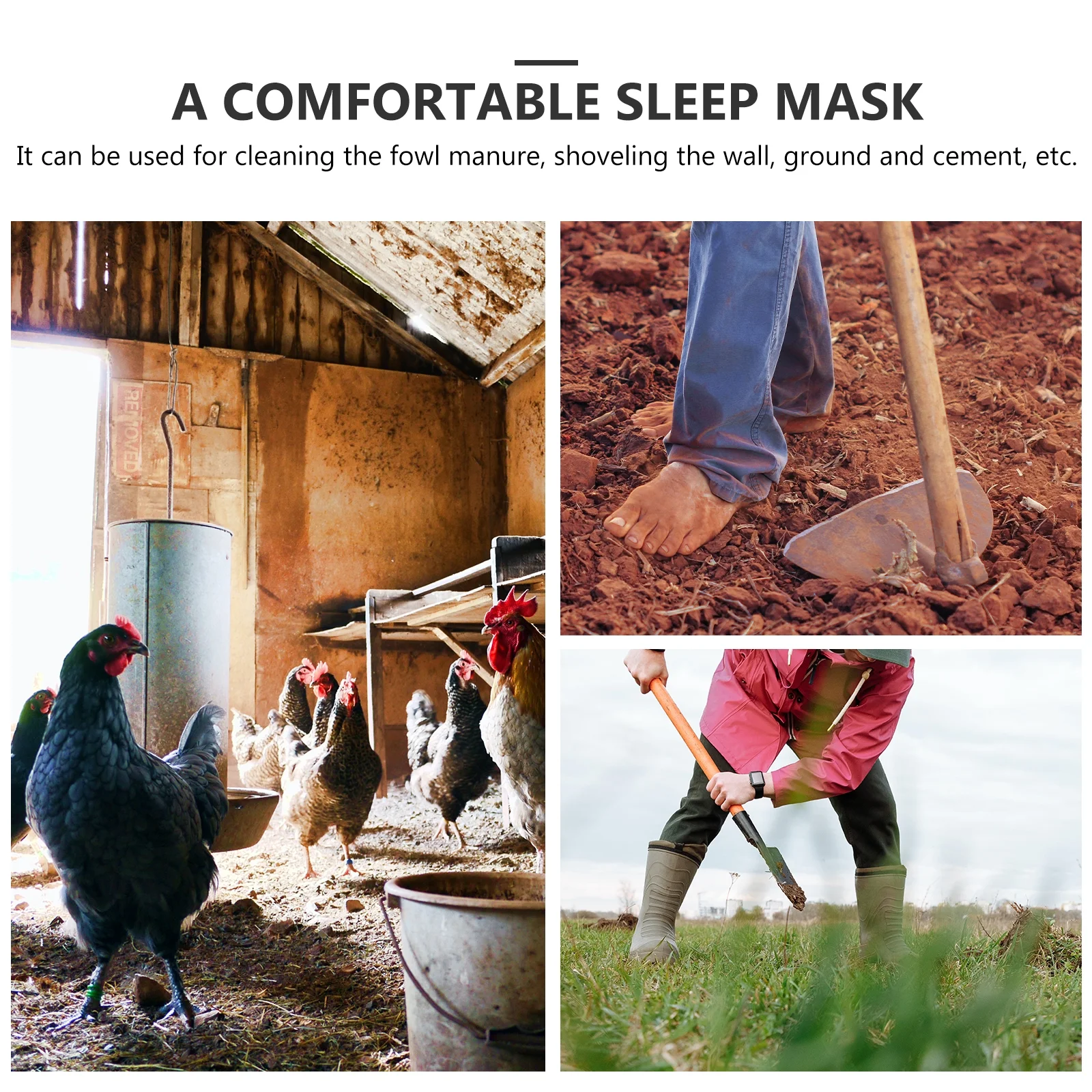 Cleaning Supplies Manure Cleaning Tools Pigeon Manure Spade Farmhouse Supply Manure Rake Shovel Head Iron