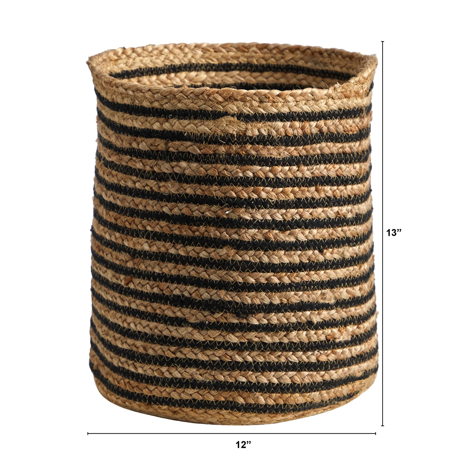 HomeStock Medieval Majesty 13.5In. Handmade Jute Basket Planter