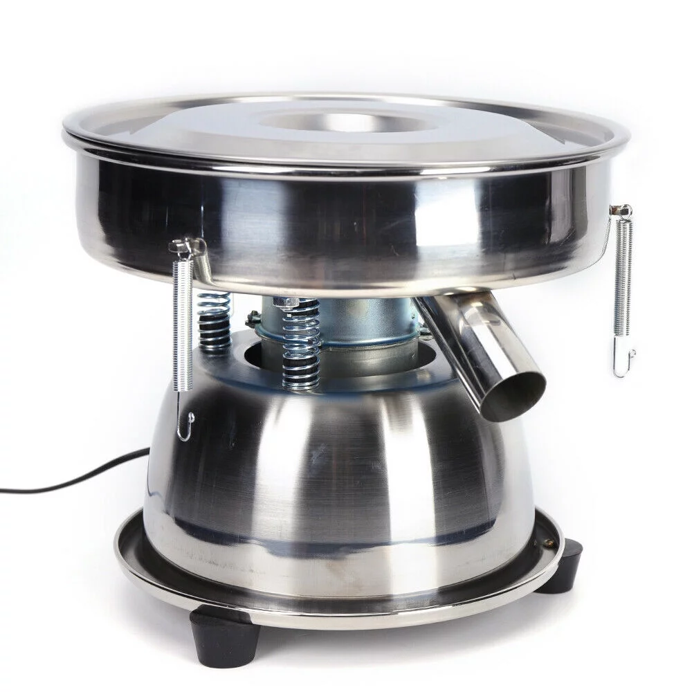 TOPCHANCES Automatic Sieve Shaker 110V 50W Electric Vibrating Sieve Machine Stainless Steel Sifter Shaker Machine