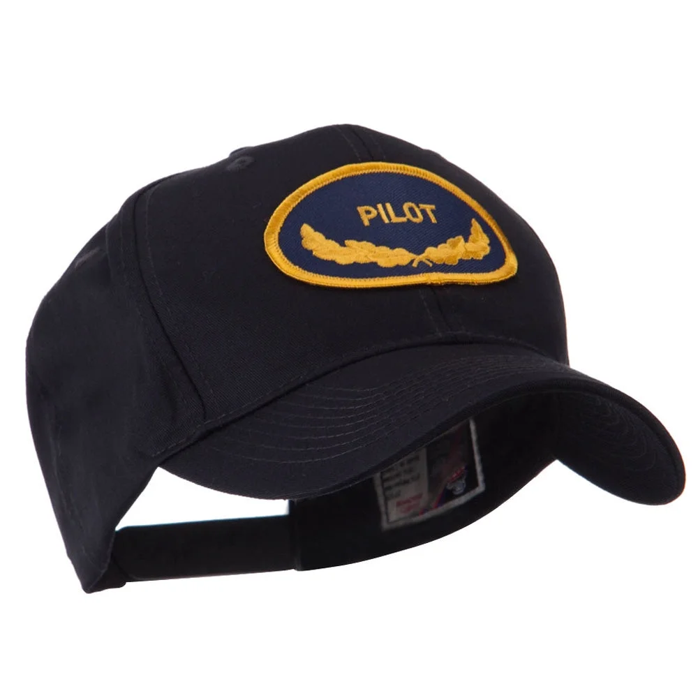 Oak Leaf Oval Shape Military Patch Cap - Pilot OSFM