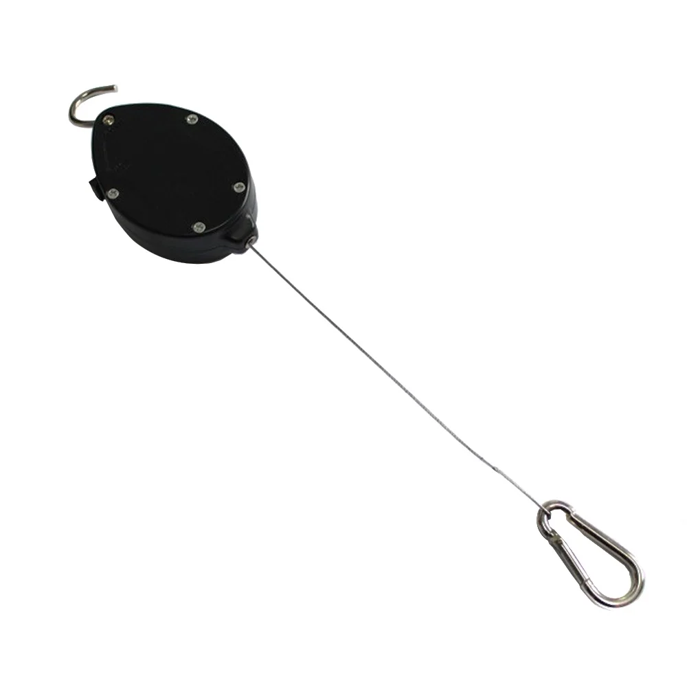 TOP-MAX 1/2/4Pcs Retractable Plant Hanging Metal Rope Hanging Planter Hanger for Plants Baskets Flowers