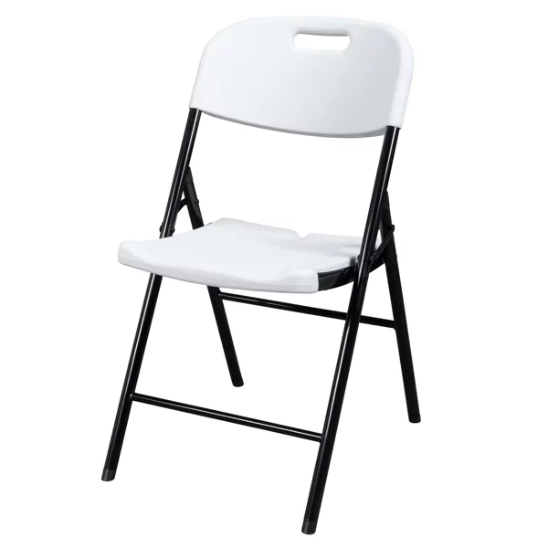 Fithood 4pcs 47*54*84cm Garden Plastic Folding Chair White