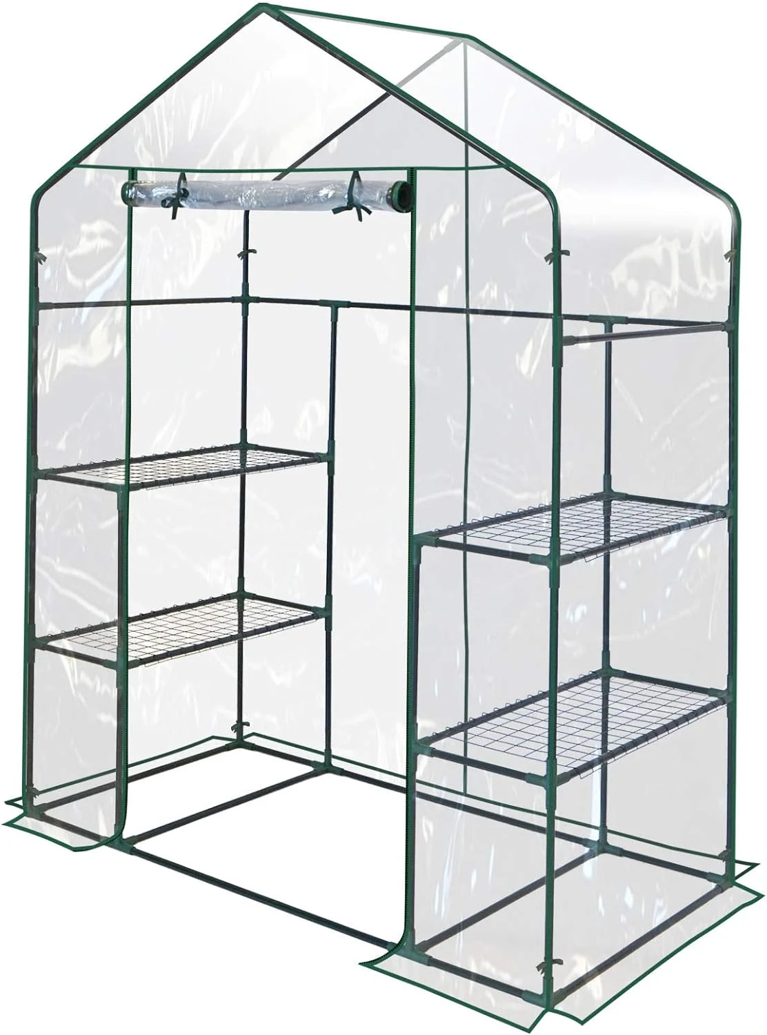 Outdoor Mini Walk-in Greenhouse for Plants/Flowers/Vegetables House Yard (PVC, 56''x28.7''x76.7'')