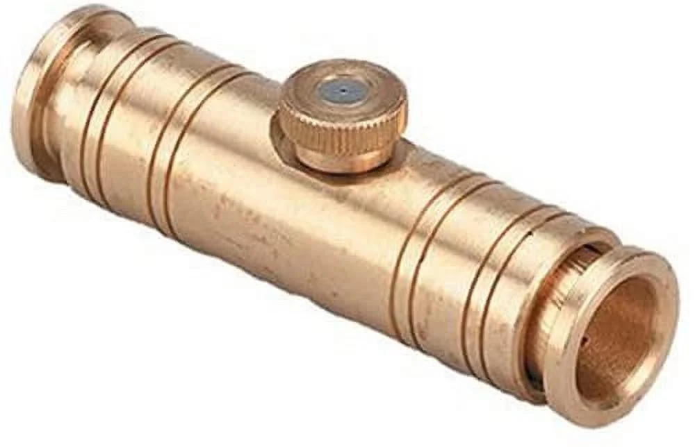 Orbit 3 Pack 3/8 Foot Brass Slip-Lok Mist Tubing Tee with Nozzle
