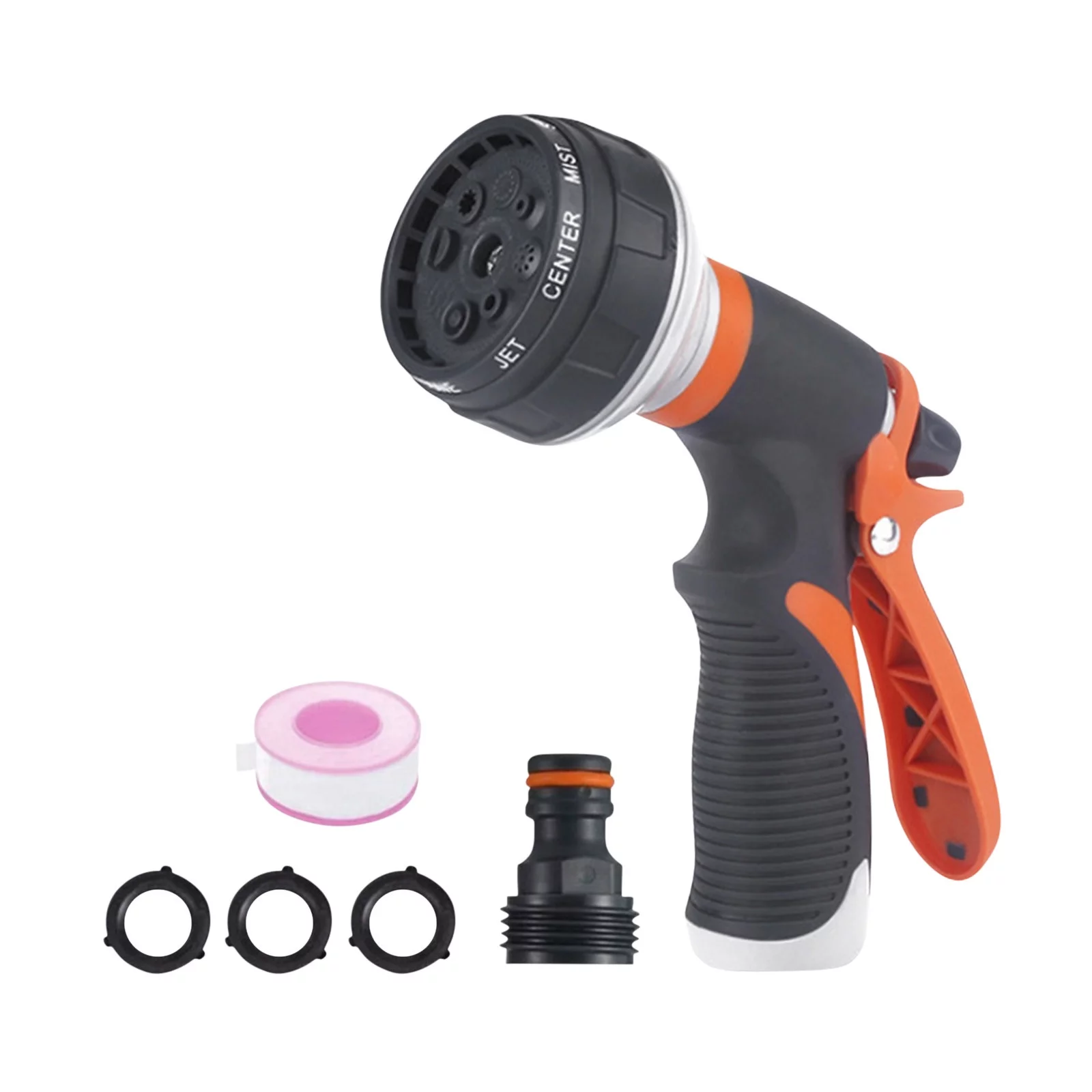 Home and Garden outdoor Equipment Clearance 8 Patterns Water Nozzle Hose Sprayer Garden Spray Auto Car Washing Home