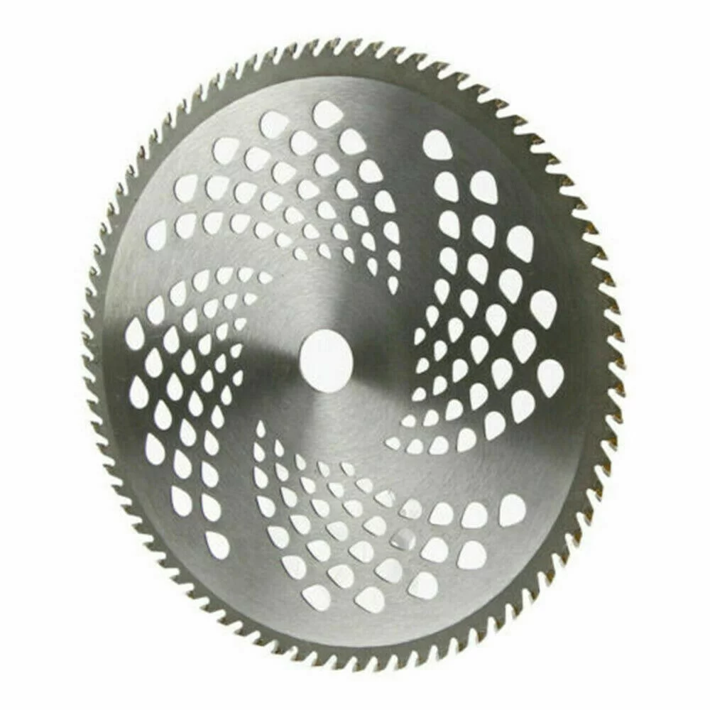 Silver Alloy 80T Circular Grass Trimmer Mower Brush Cutter Lawn Mower Accessories Outer Diameter Garden Tools Blade Disc