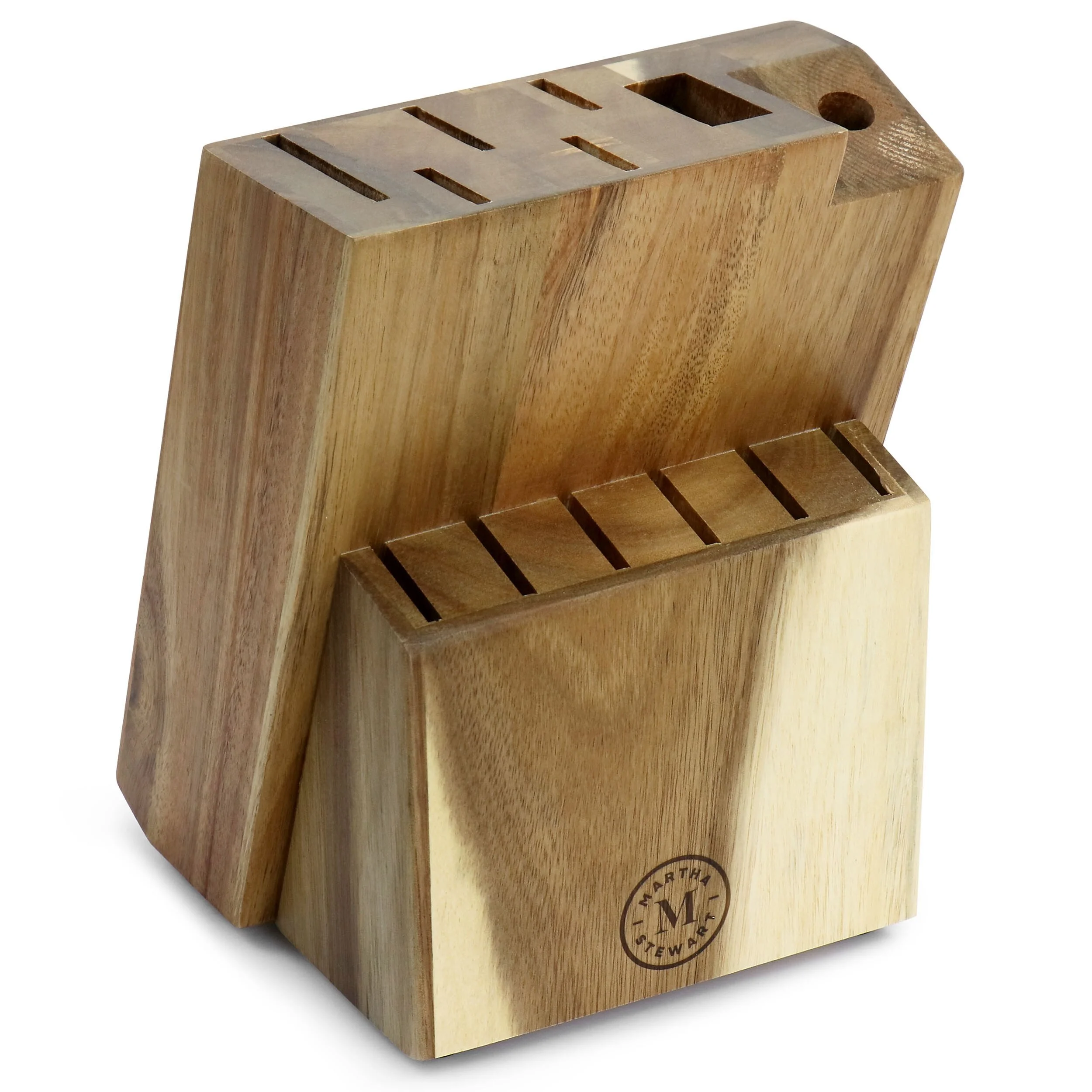 Martha Stewart  Stainless Steel 14 Pc Cutlery and Knife Block Set Black - 14 pc