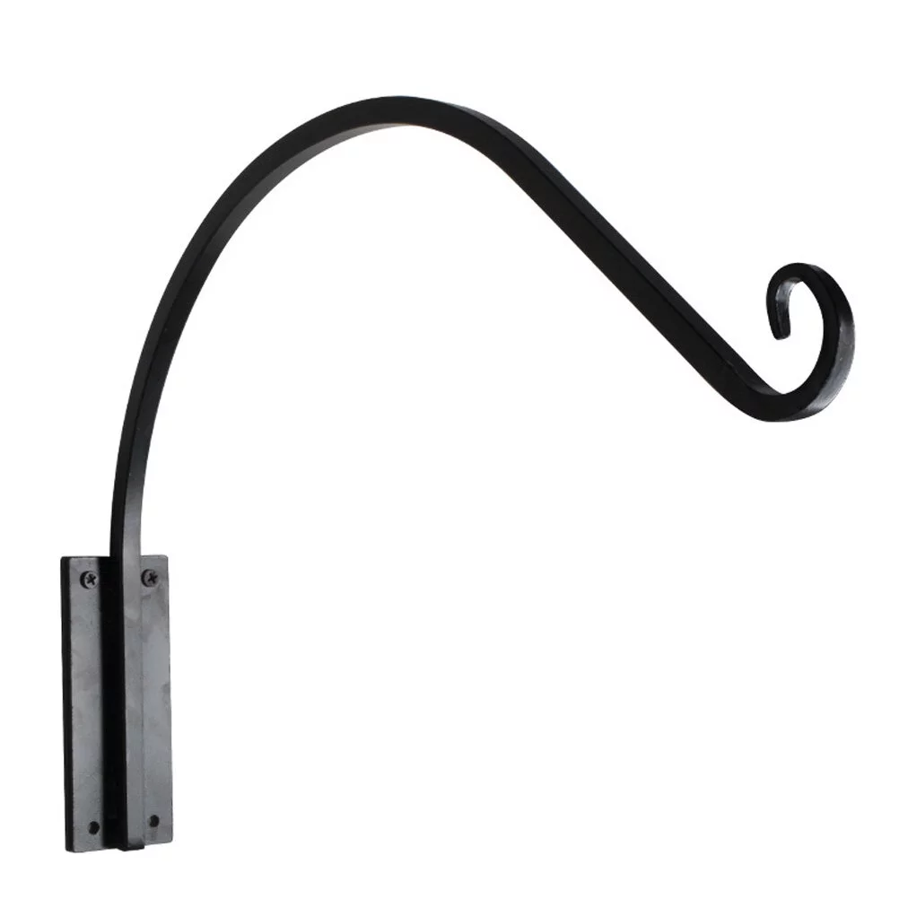 Guichaokj 16 inch Hanging Plants Bracket Iron Curved Decorative Hook Planter Bracket