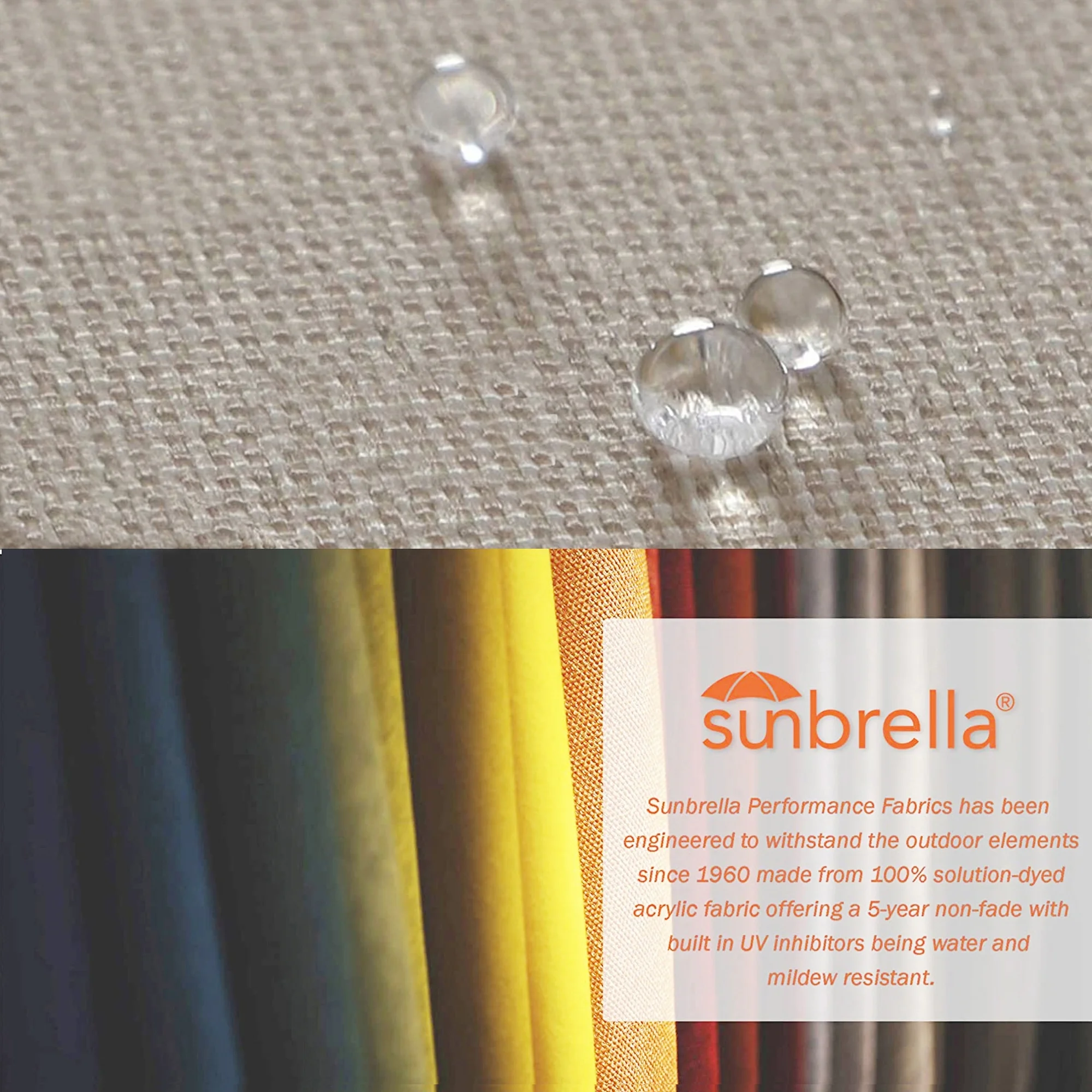 Ulax Furniture Patio Aluminum Dining Chairs with Sunbrella Cushions, Set of 2