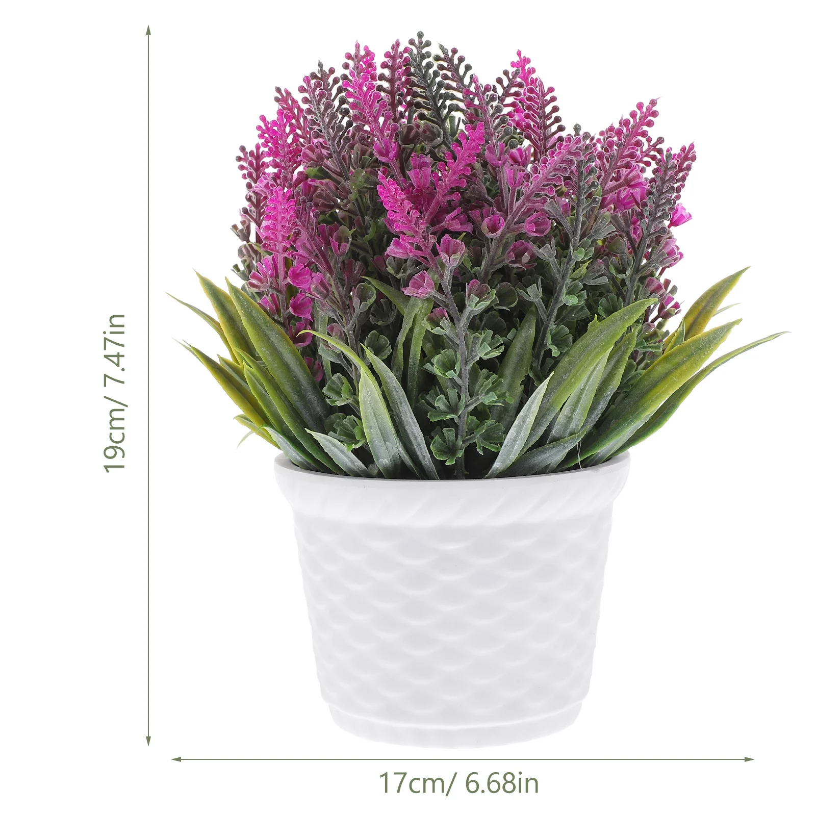 Melamine Flower Pot Pvc Grass Fake Potted Plants Small Decoration Bonsai Indoor