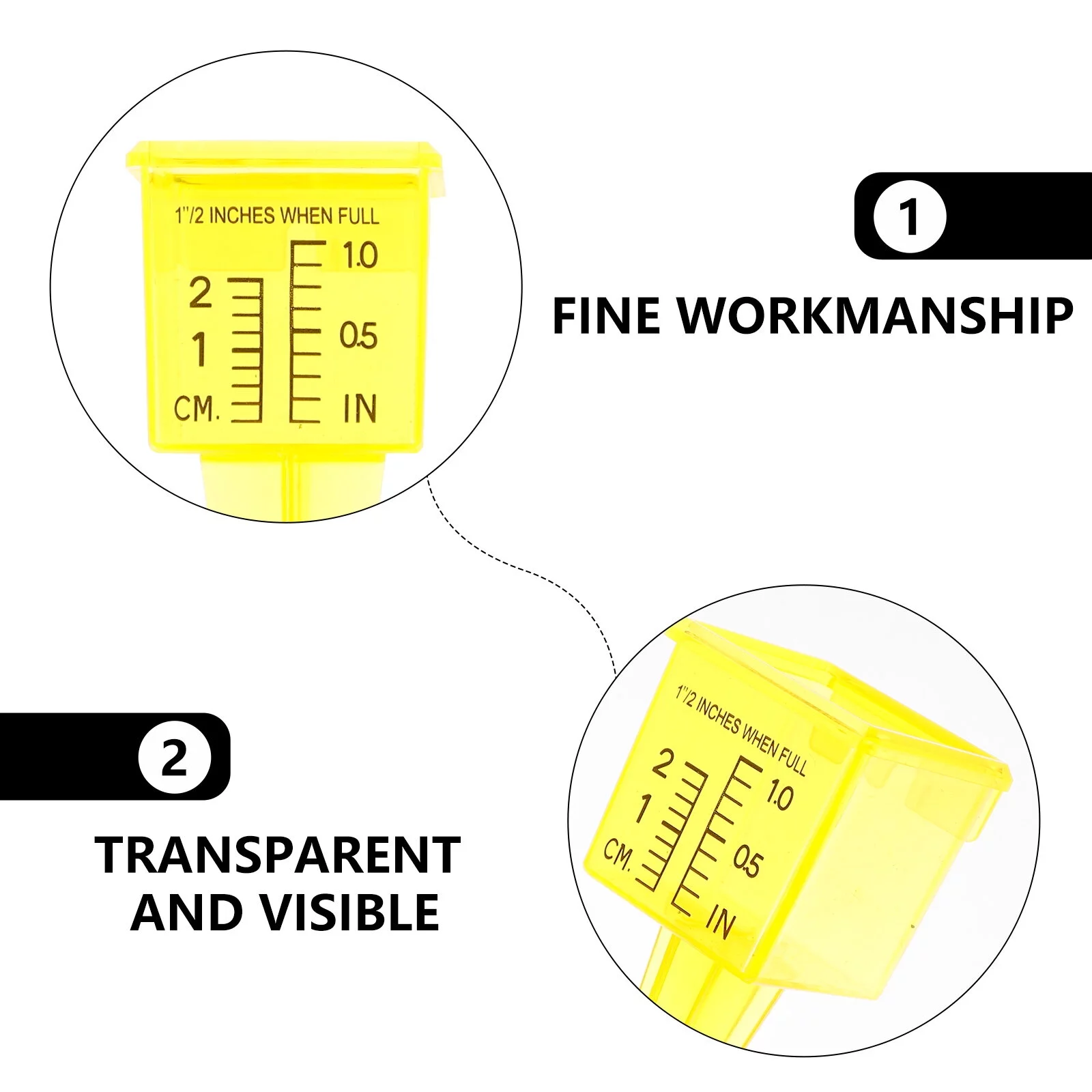 Nuolux Gauge Rain Lawn Sprinkler Gauges Outdoors Water Watering Irrigation Catch Cupsofficial