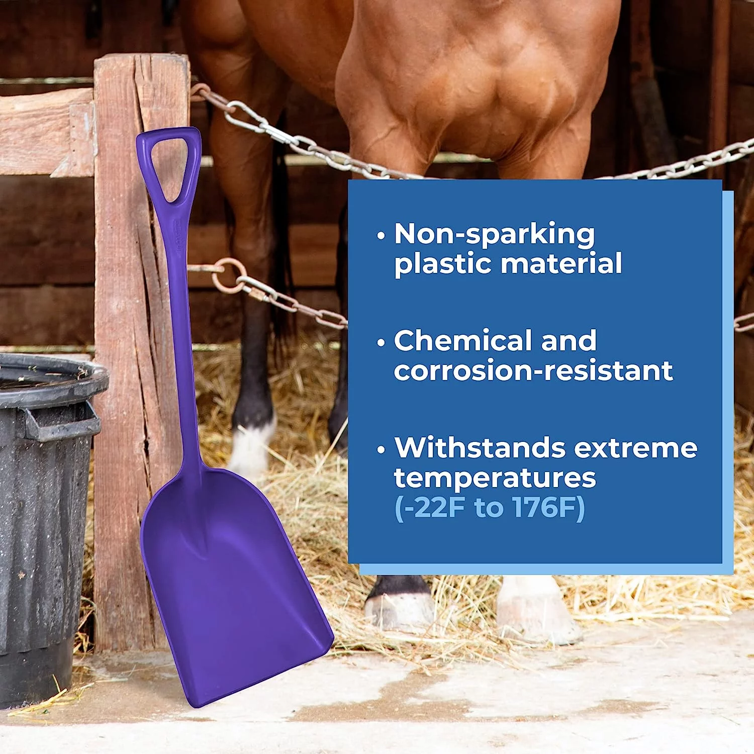 Remco Hygienic Shovel,42 1/2 in L,D Handle 69828