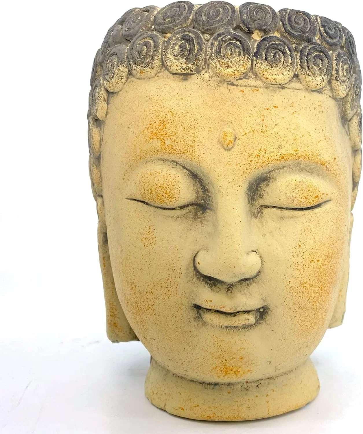 Buddha Head Cement Planter for Plants Flowers Succulents 4