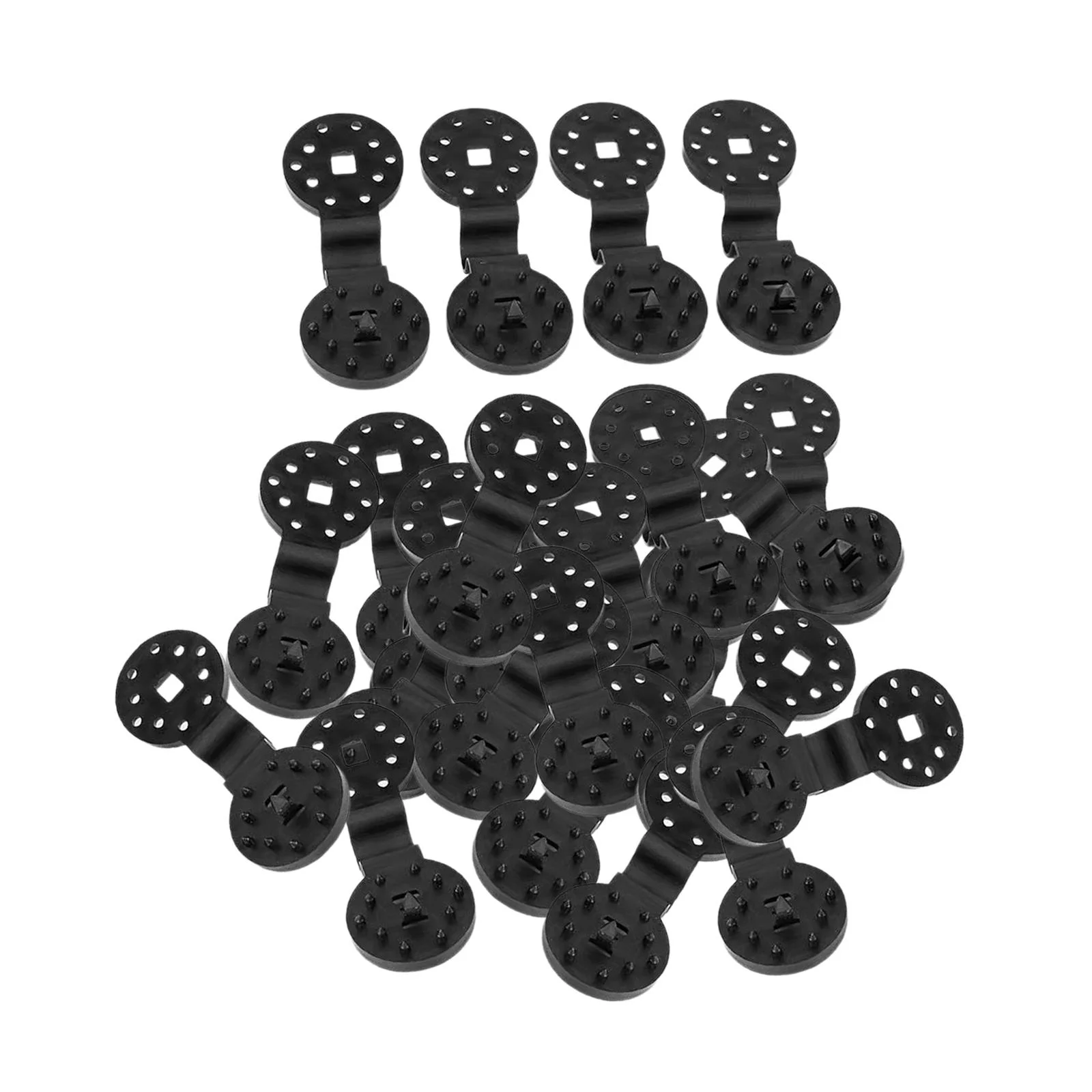 50Pcs Sunshade Net Fixing Clip Reusable for Agricultural Greenhouse Outdoor Black