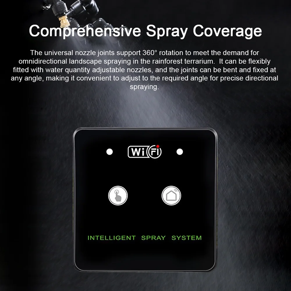 Spray Kit,Kit By Wifi Kit Sprayer Terrarium Wifi And Rotatable Sprayer And Timed With Wifi Timed App And Rotatable Kit Spray Kit Terrarium Timed Rotatable Nozzle Wifi A Environment