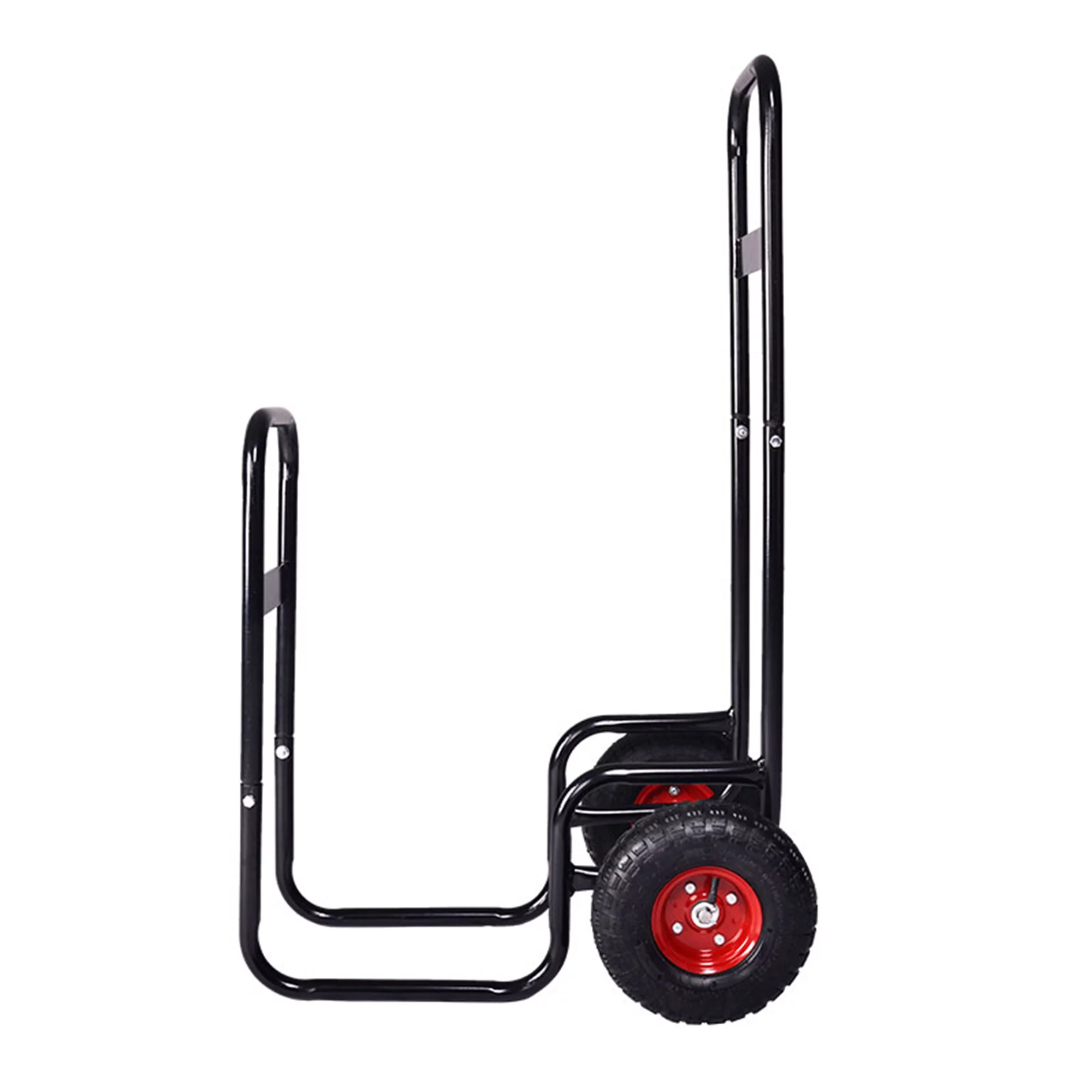 Galileo Firewood Log Cart Wood Mover-Hauler-Roller Firewood Log Cart Carrier Outdoor or Indoor Wood Rack Storage Mover Rolling Dolly Hauler