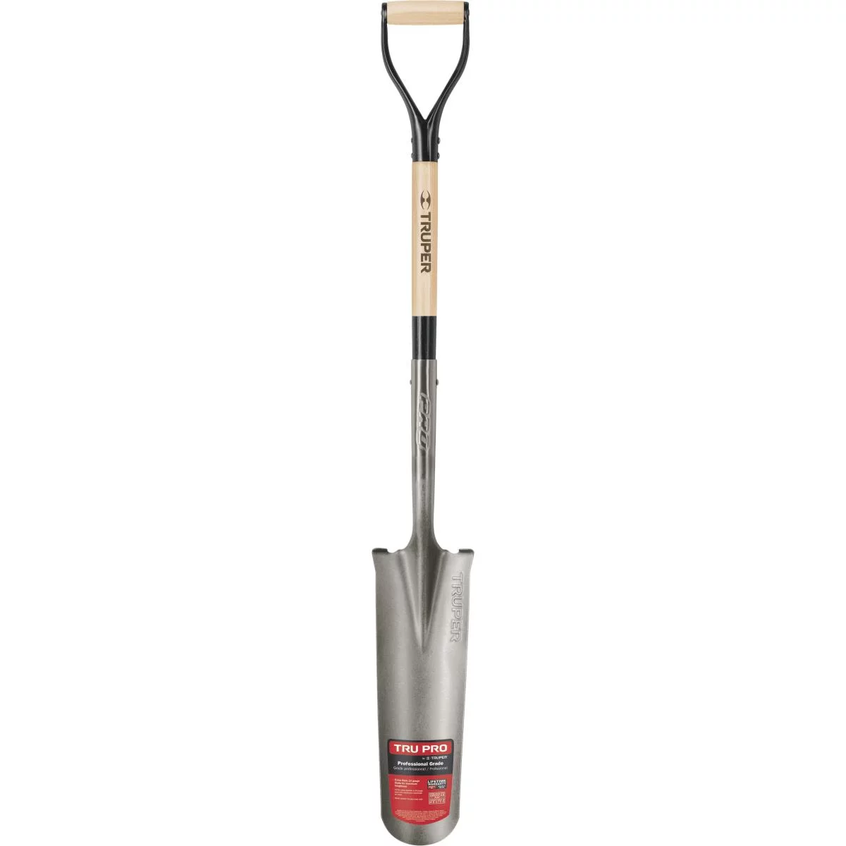 Truper Herramientas 880101183 16-32 in. Drain Spade with D- Handle Wood Handle
