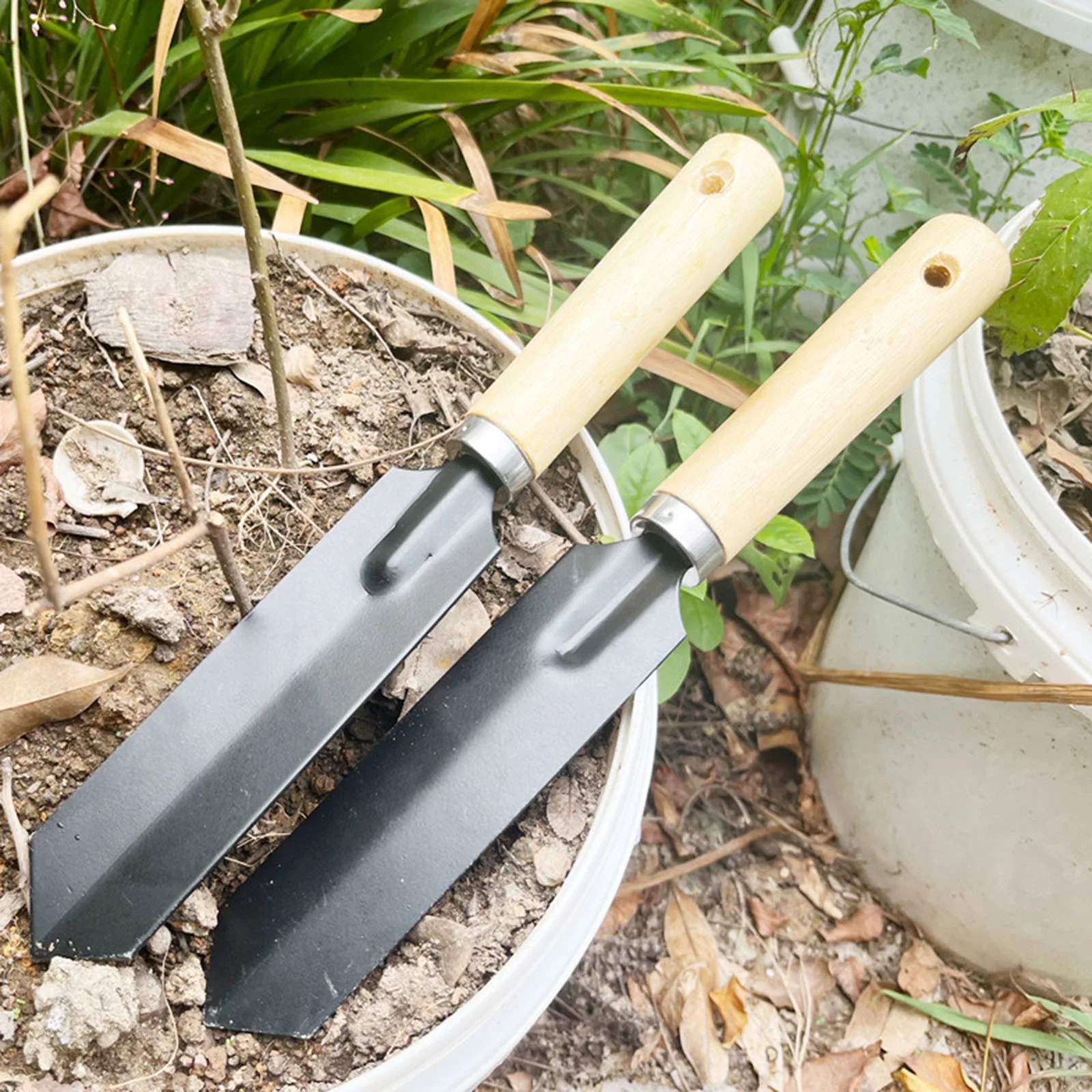 LLQkigsxse Dwmt72165 Outdoor Ganhai Steel Garden Shovel Digging Wild Vegetables Flowers Multi Functional Utility Tools Birthday Gifts For Girlfriend