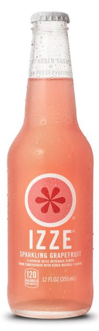 Izze Sparkling Grapefruit Juice Beverage, 12 Fl. Oz., 4 Count