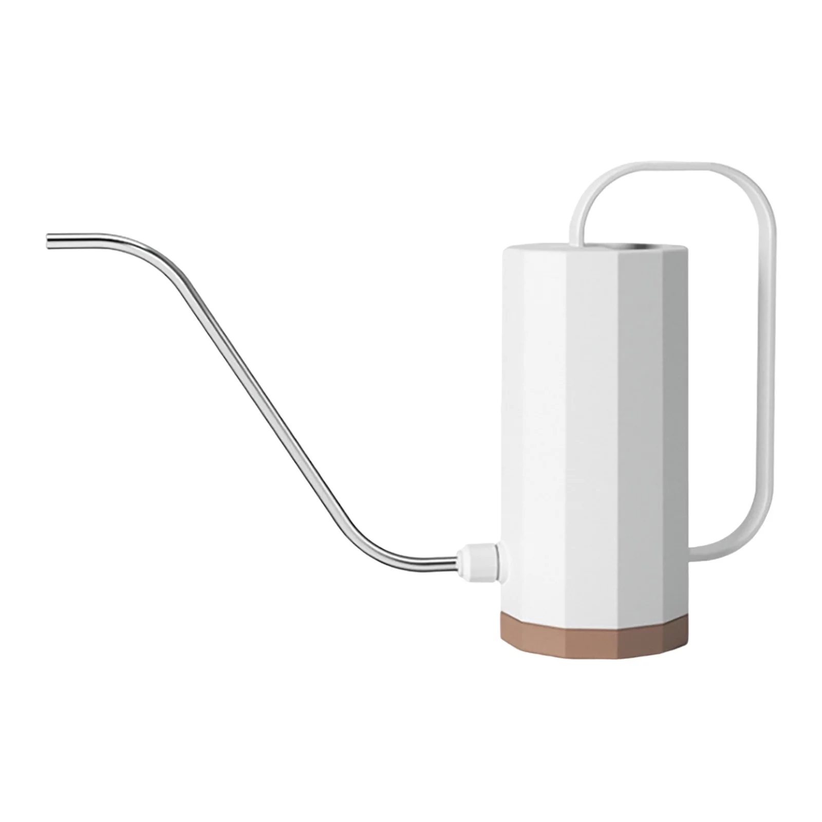 Induction Heater Gardening Greenery Sprinkler Flower Pot Watering Can Long Spout Stainless Steel Curved Spout