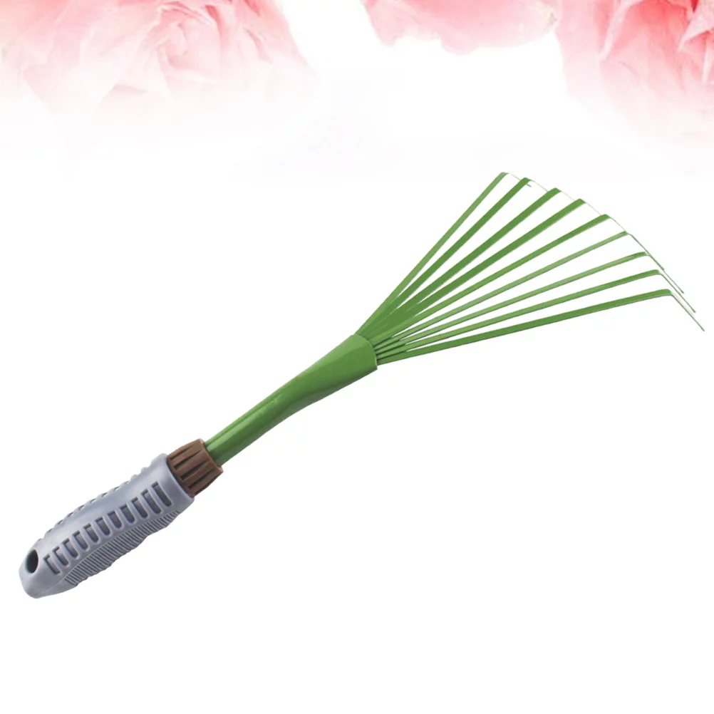 Gongxipen 2Pcs 9-Teeth Lengthened Thickened Rakes Practical Pet Excrement Rakes Garden Cleaning Tools