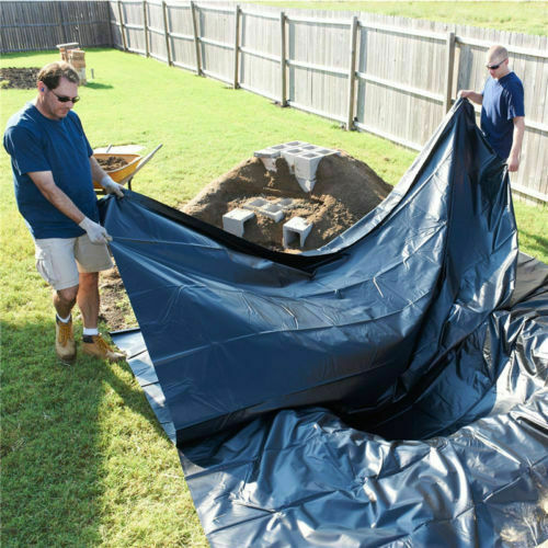 33X13ft Waterproof PVC Pond Liner Pond Liners Fish Liner Gardens Landscaping