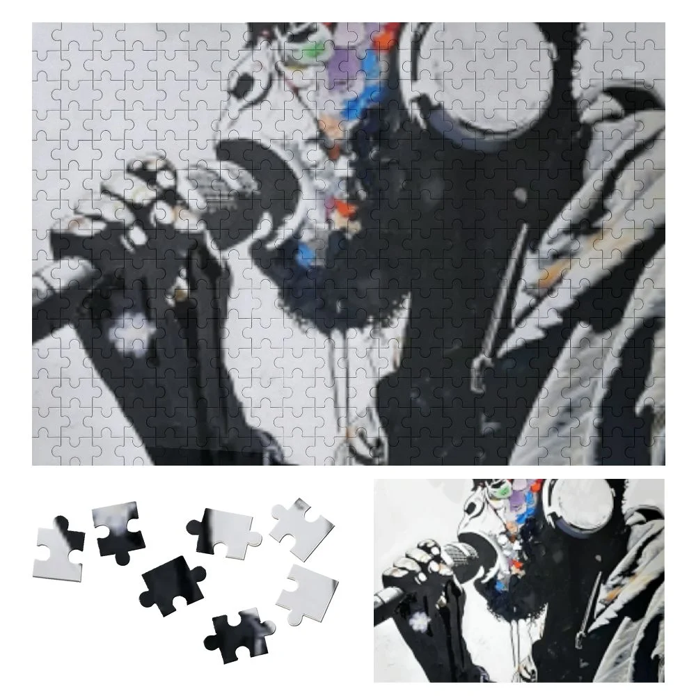 ONETECH Banksy Artist Graffiti Monkey Wooden Jigsaw Puzzle Gift for Family Friends 300 PCS