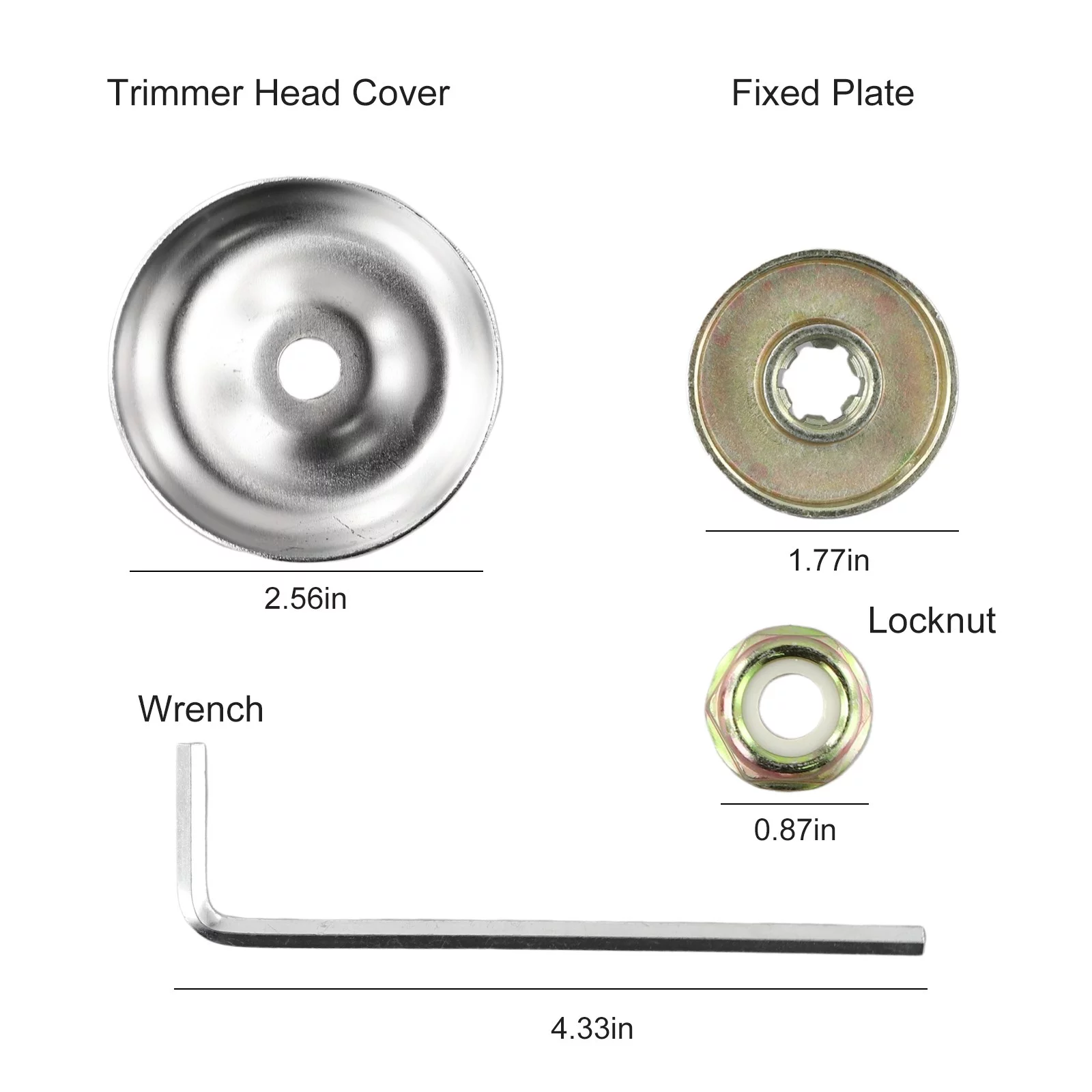 8Pcs/Set Strimmer Brush Cutter Gearbox Blade Nut Metal Replacement Fixing Kit