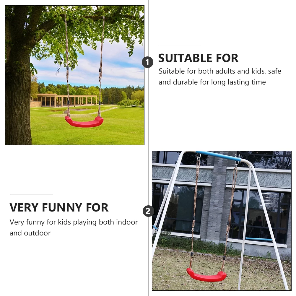Guichaokj 1Set Outdoor Children String Swing Funny Plastic Swing Chic Hanging Chair Toy