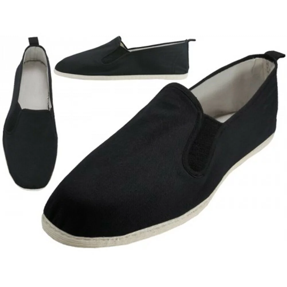 Men's Kung Fu Shoes Cotton Out Sole Martial Art Ninja Tai chi Slip On