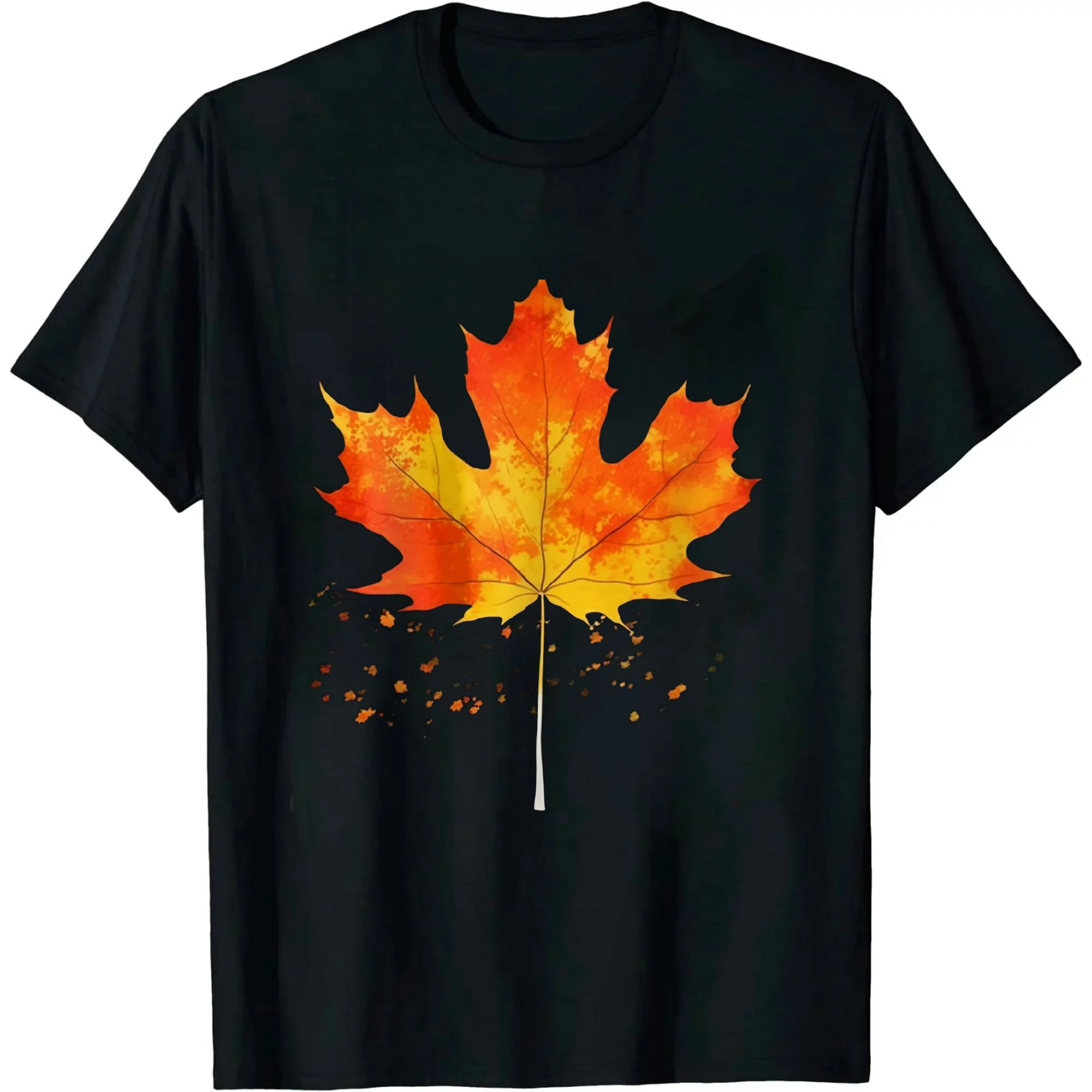 ARISTURING Maple Leaf Autumn Tree Orange Fall Leaves Season T-Shirt