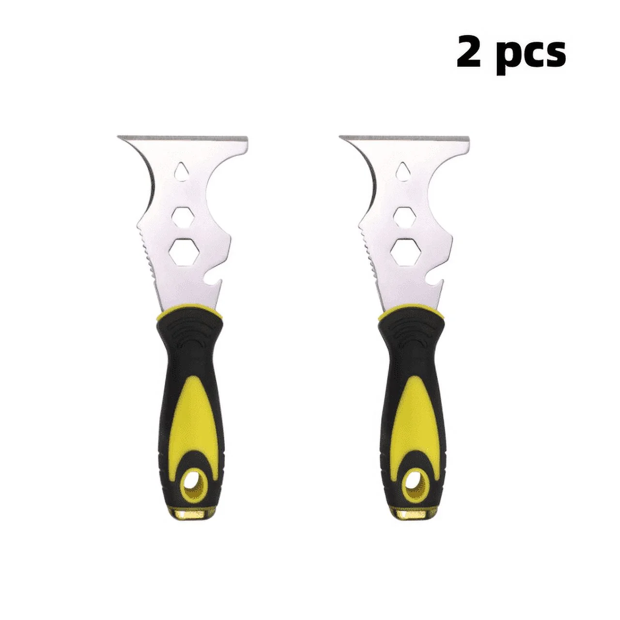 15-in-1 Paint Scraper Set Stainless steel cement shovel with Hammer  Soft Grip Handle  Wood Wallpaper Grout Multi-Tool