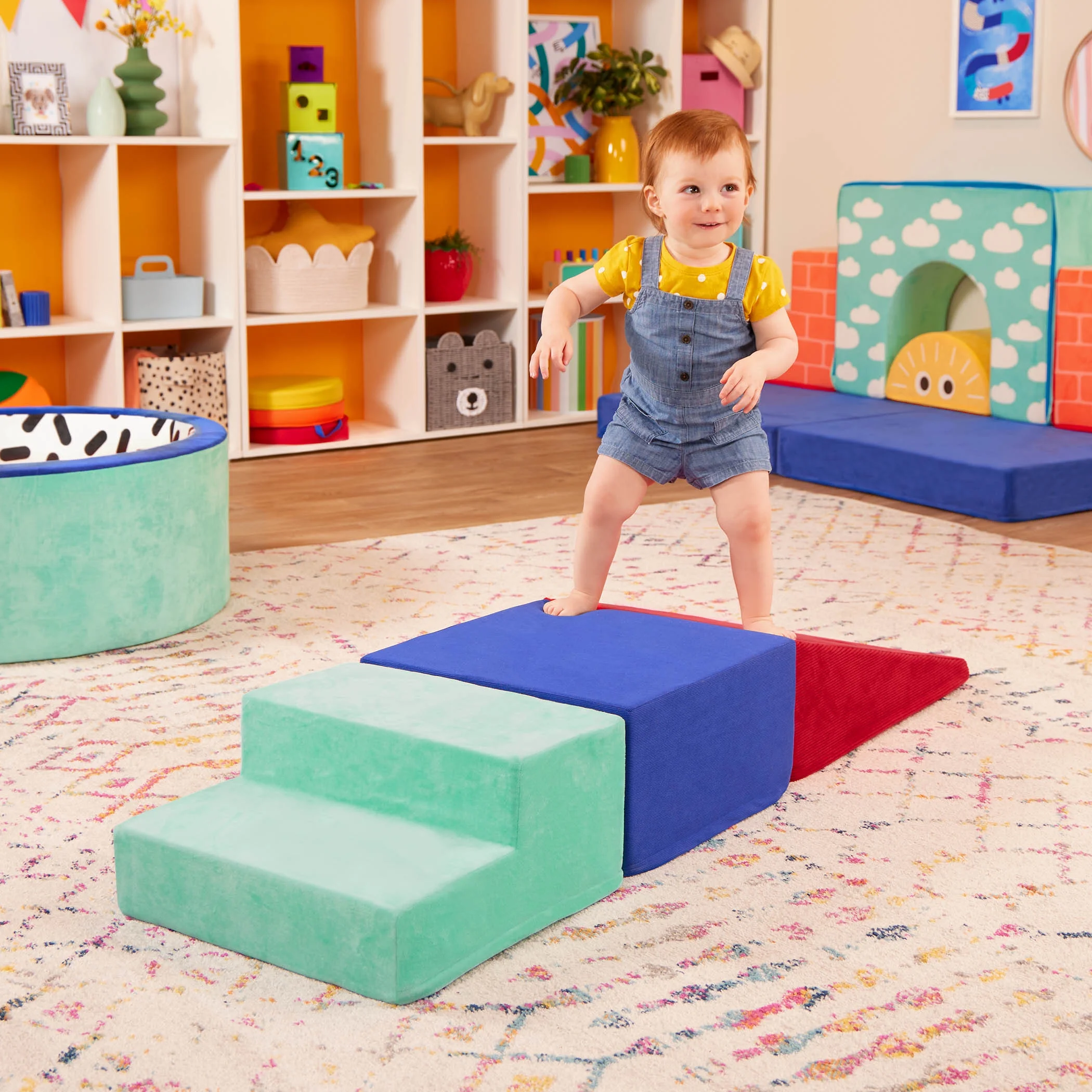 Battat Squishy Stack Climbers 3 Foam Play Shapes, Toddler and Preschool Toys