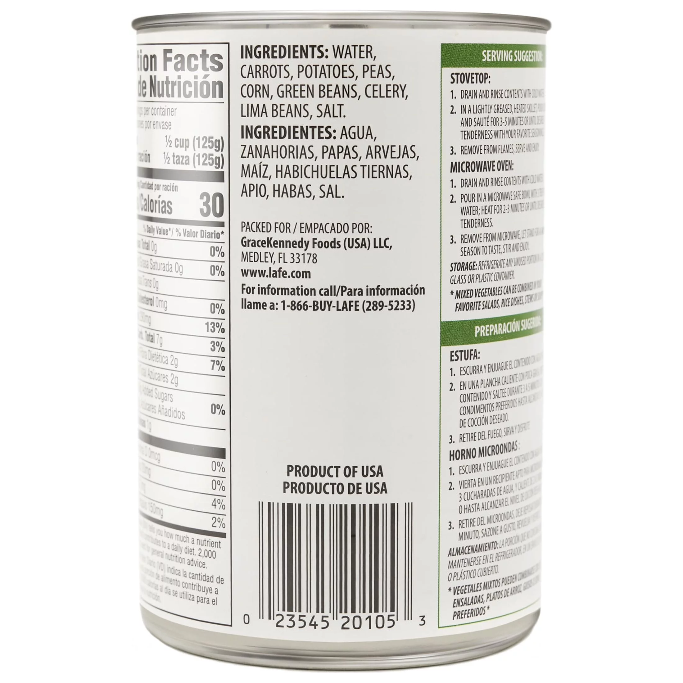 La Fe Mixed Vegetables