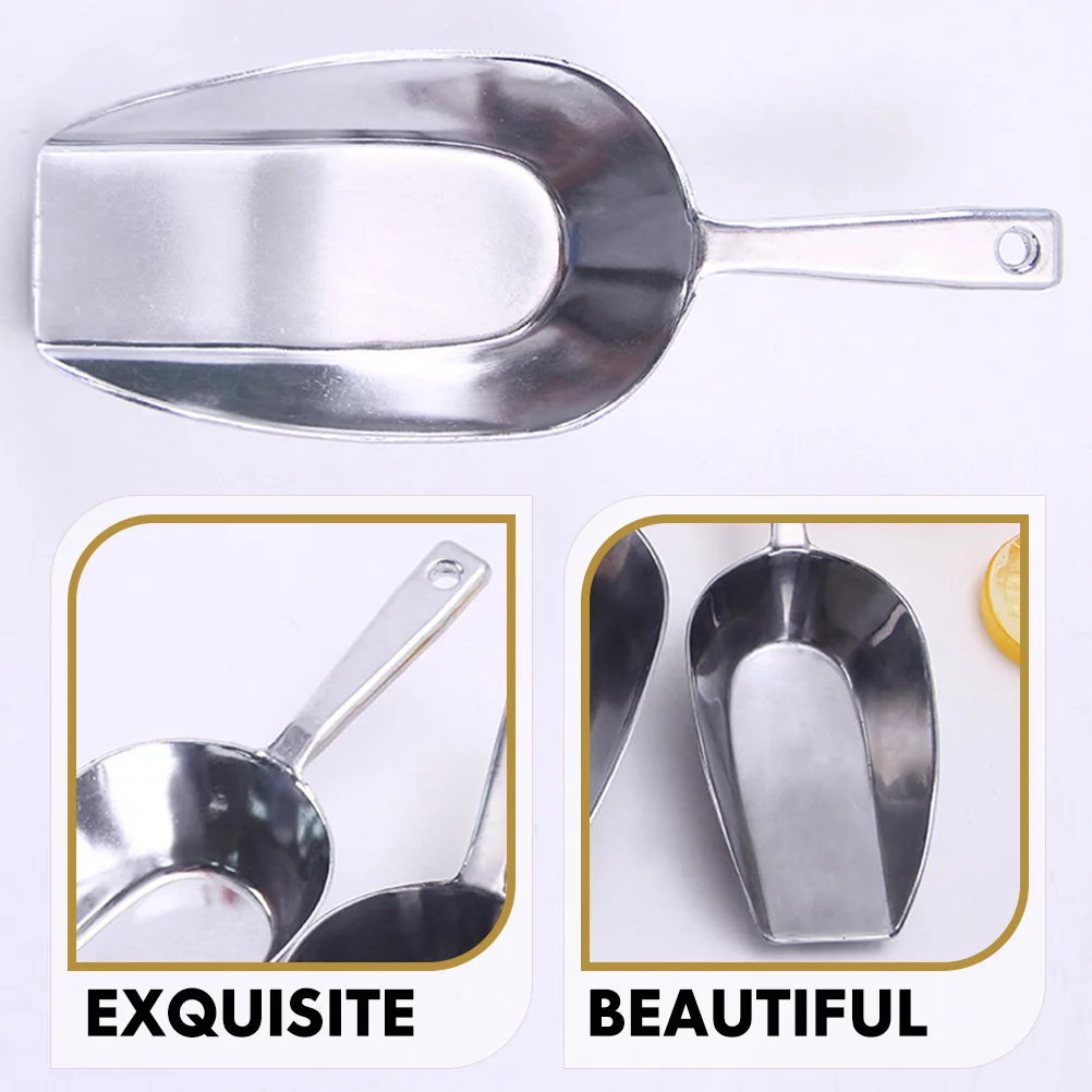 Scoop Ice Flour Food Metal Dry Cube Kitchen Candy Sugar Scoops Large Shovel Measuring Aluminum Dog Bar Bin Bucket