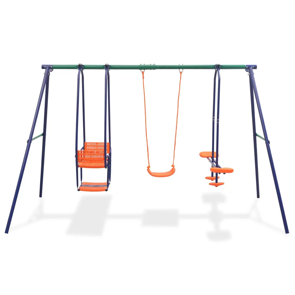 Suzicca Swing Set with 5 Seats Orange