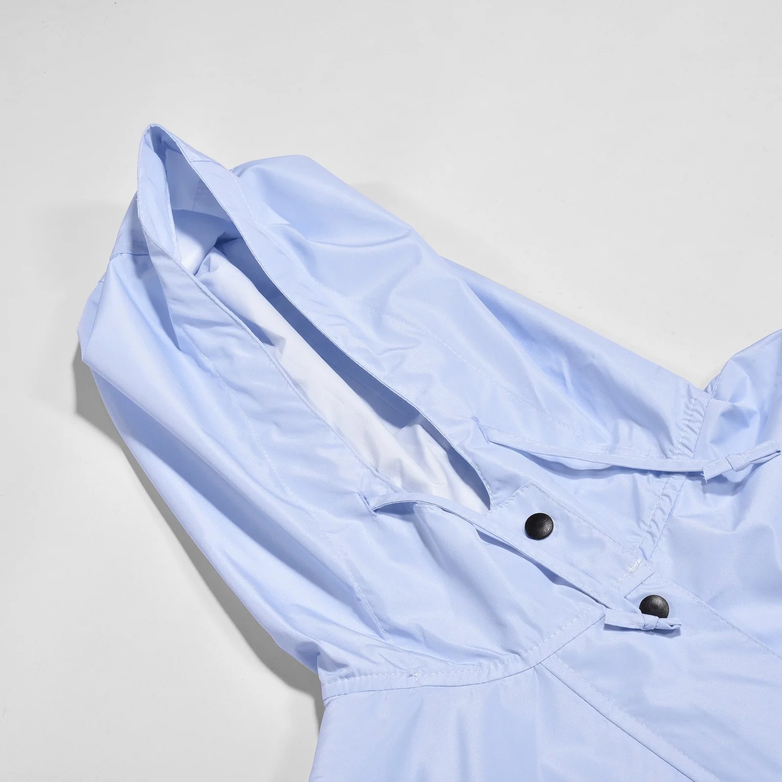 8QIDA Men's Suit Pants Black Unisex Adult Raincoat Fashion Hiking Full Length Trench Poncho Light Blue M