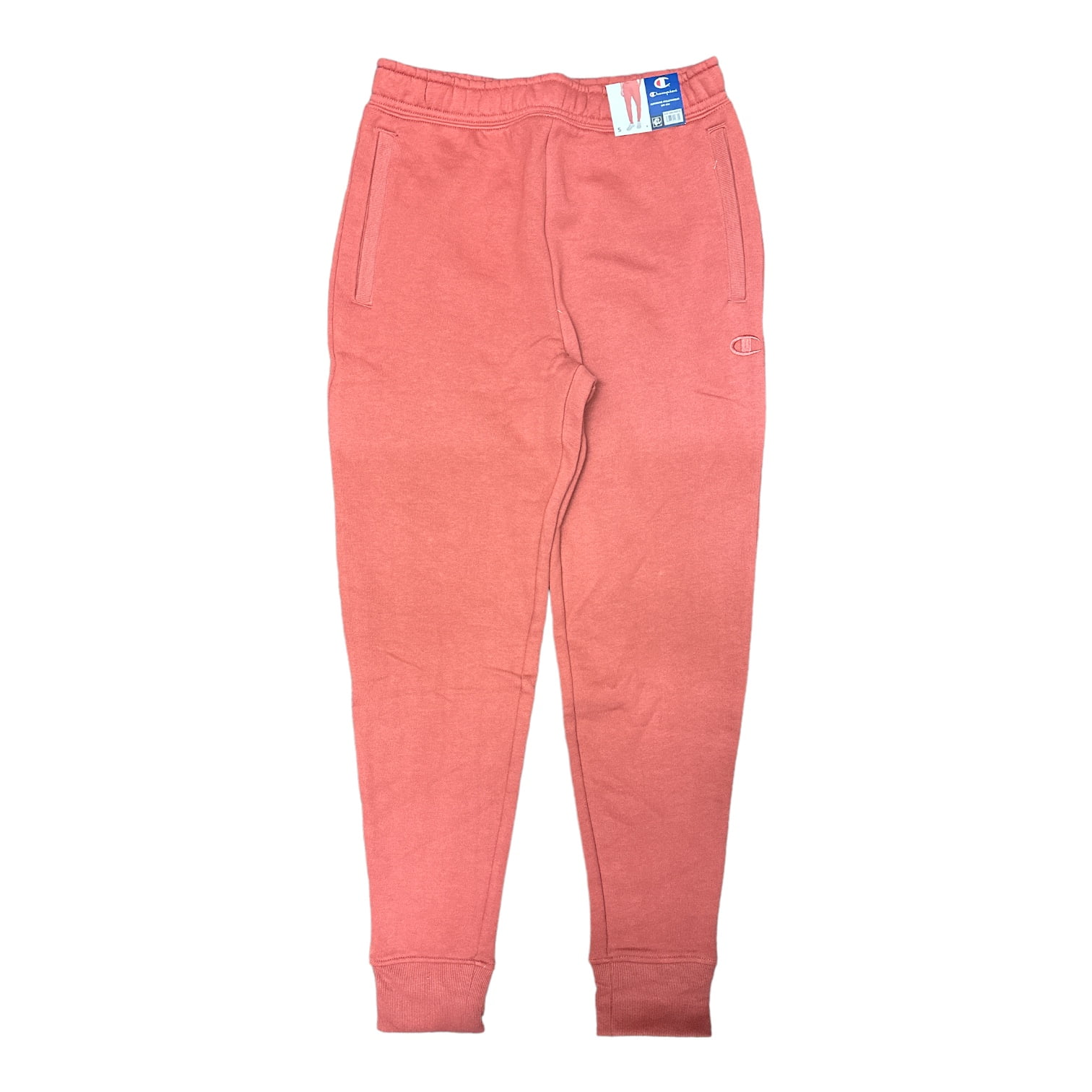Champion Men's Inner Drawcord Welt Pockets Fleece Jogger Pant (Sandalwood Red, L)