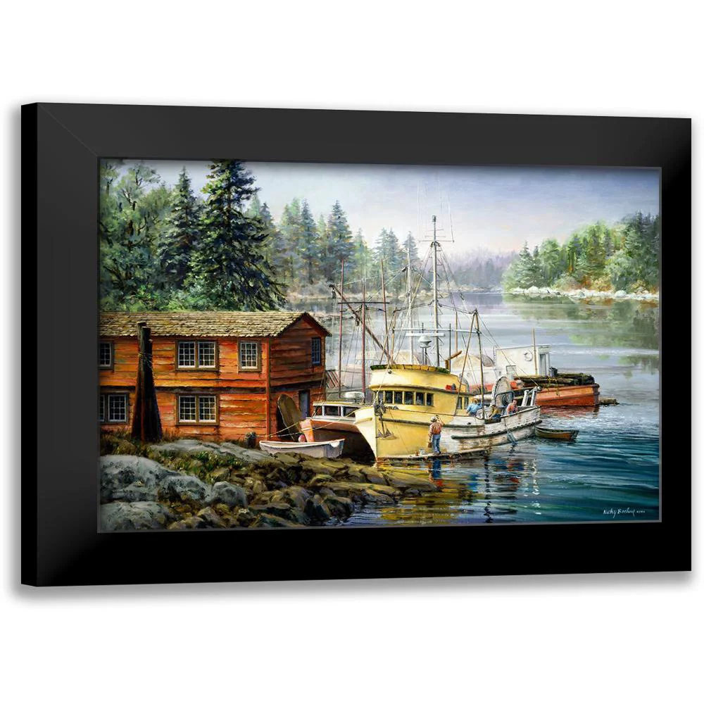 Spruced And Spry 14x11 Black Modern Framed Museum Art Print Titled - Boehme, Nicky