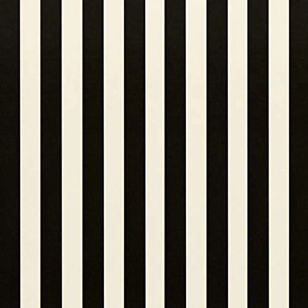 Indoor Outdoor Foam Back Chair Cushion, Choose Color (Black  White Stripe)