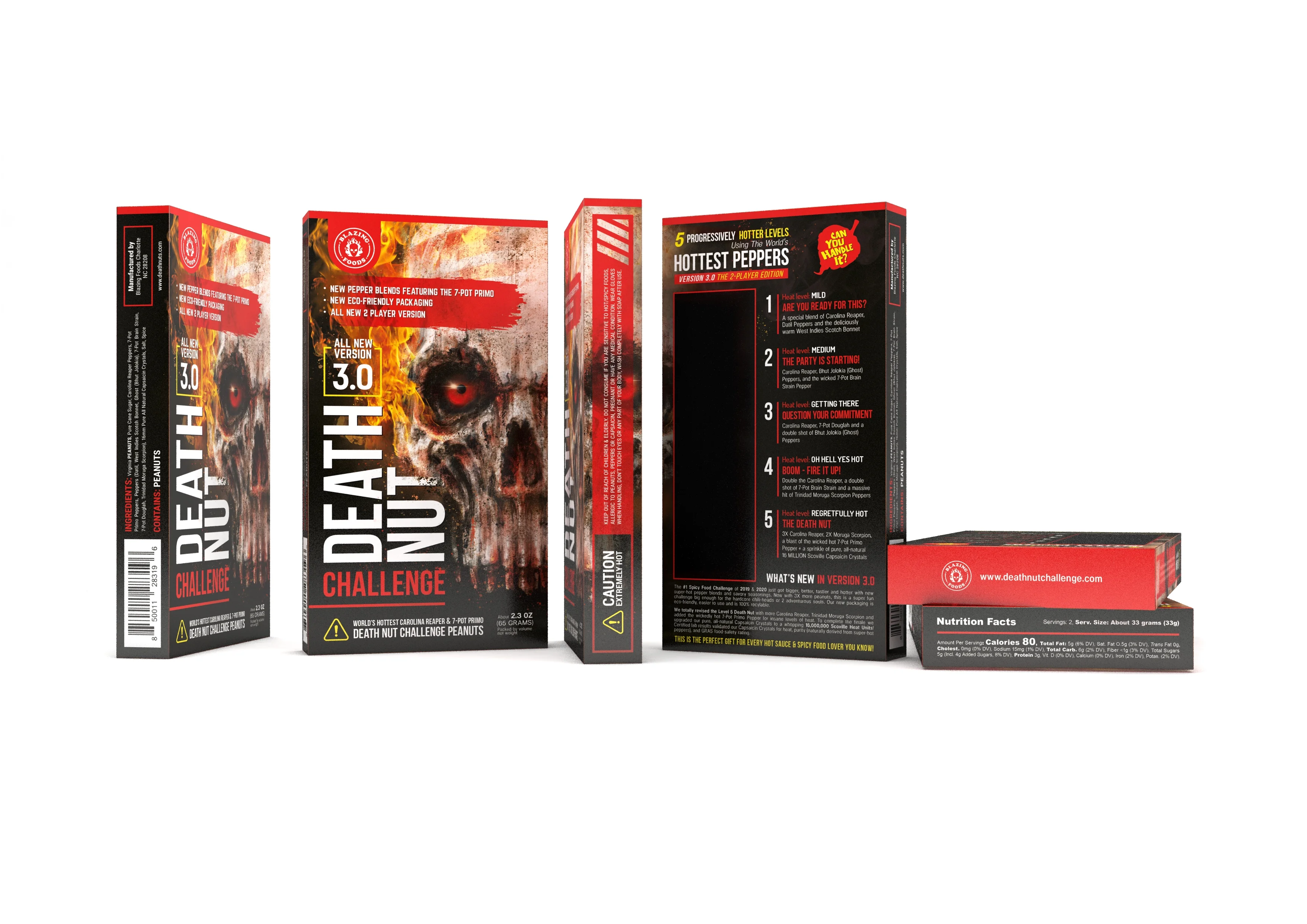 Death Nut Challenge Version 3.0 with Carolina Reaper Pepper & 7-Pot Primo Peppers