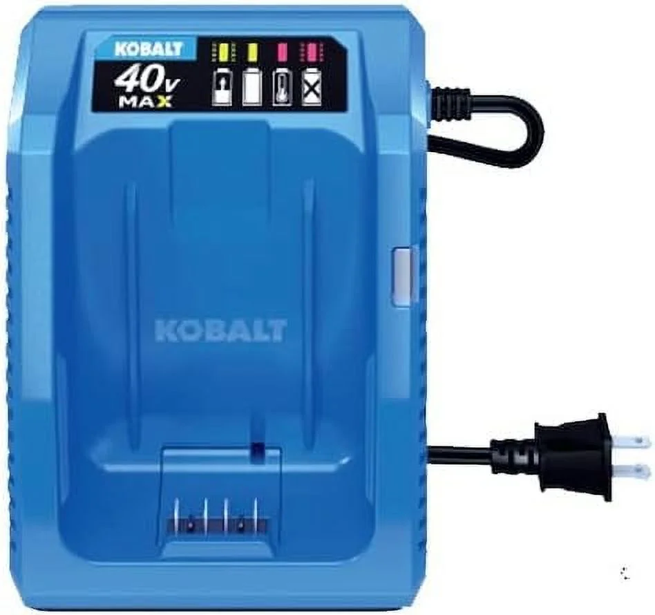 Kobalt 40-Volt Lithium Ion (Li-Ion) Generation 2 Compact Cordless Power Equipment Battery Charger with New Top Load Design, 2019 Model